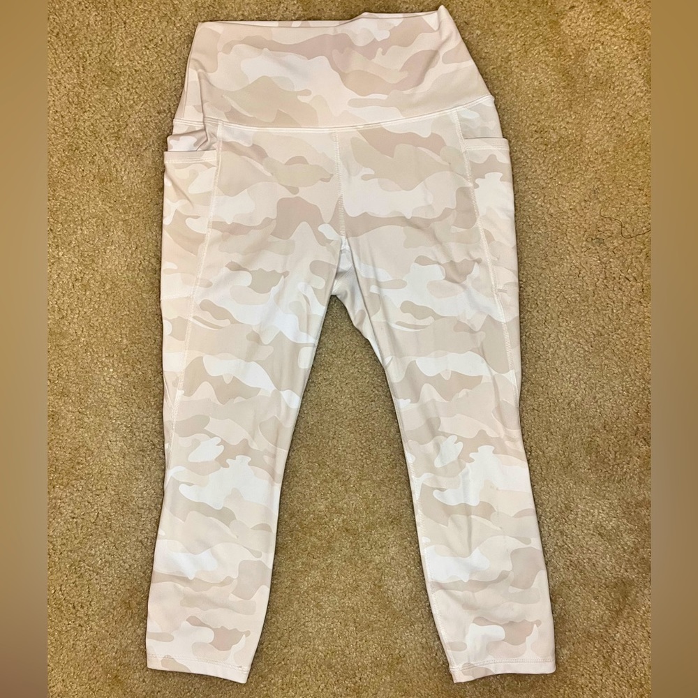 Women’s seamless leggins camp white size M
